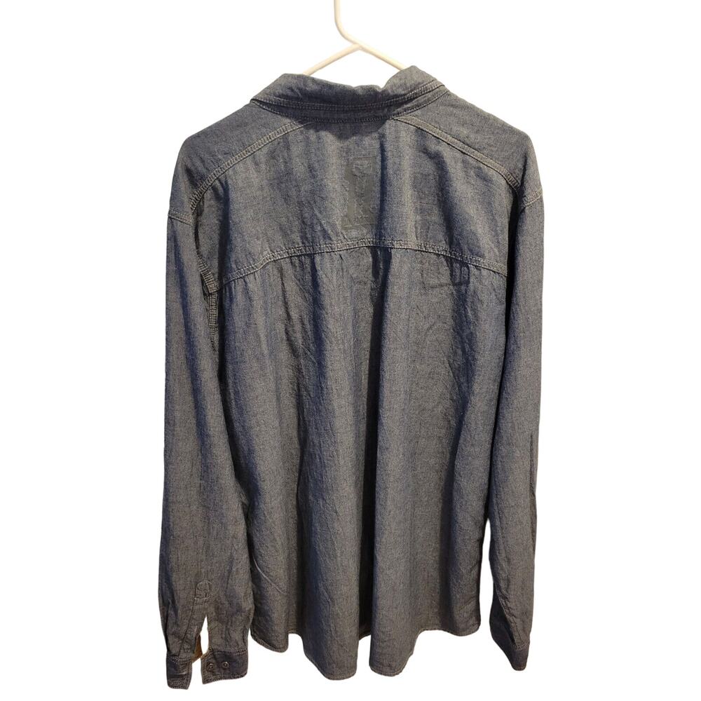 Harley Davidson Men's Size XXL Denim LS Metal Button Shirt - Picture 4 of 7